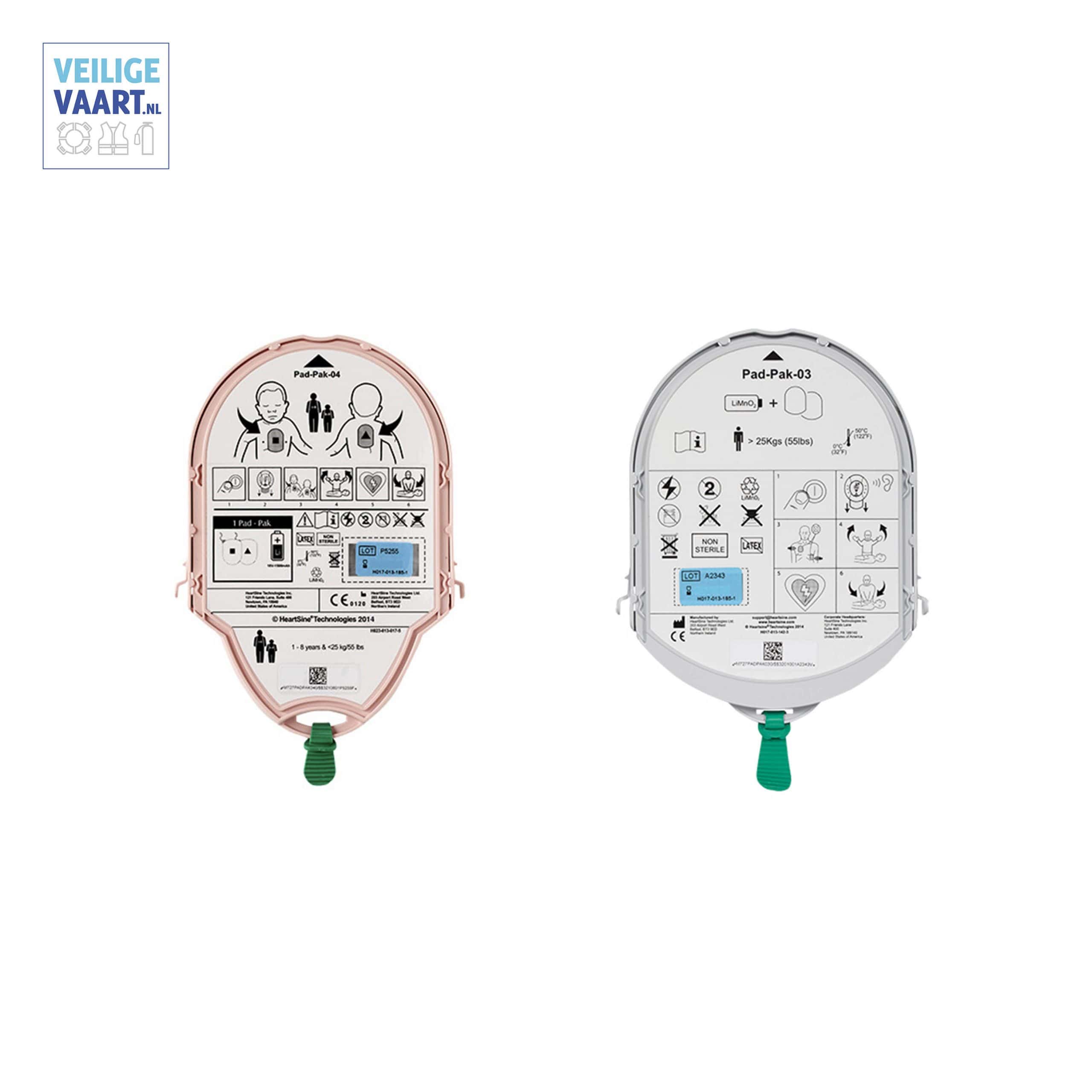 Veiligevaart heartsine pad pack