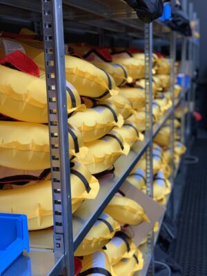 Keuren van reddingsvesten