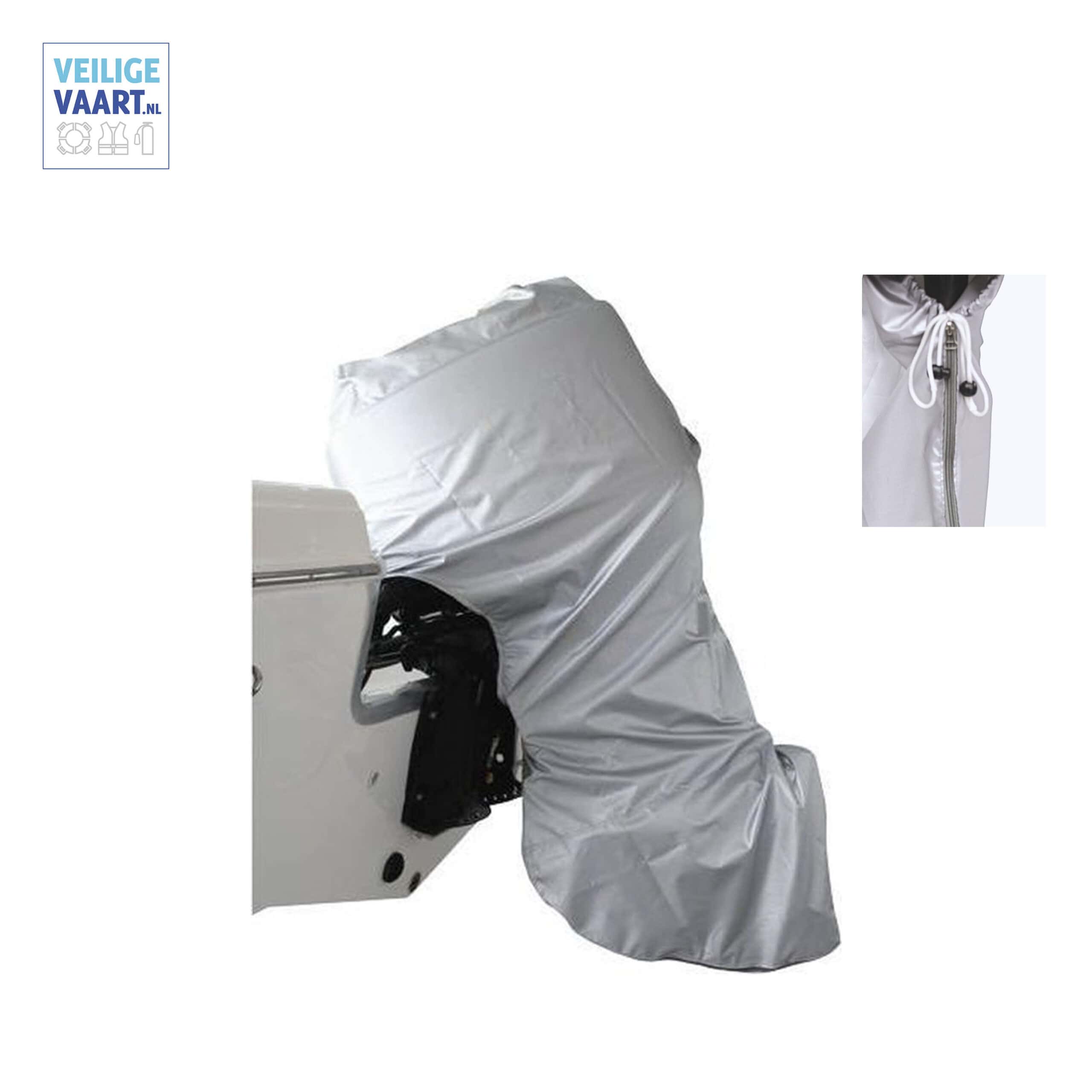 Motorhoes zilverkleurig lalizas vol