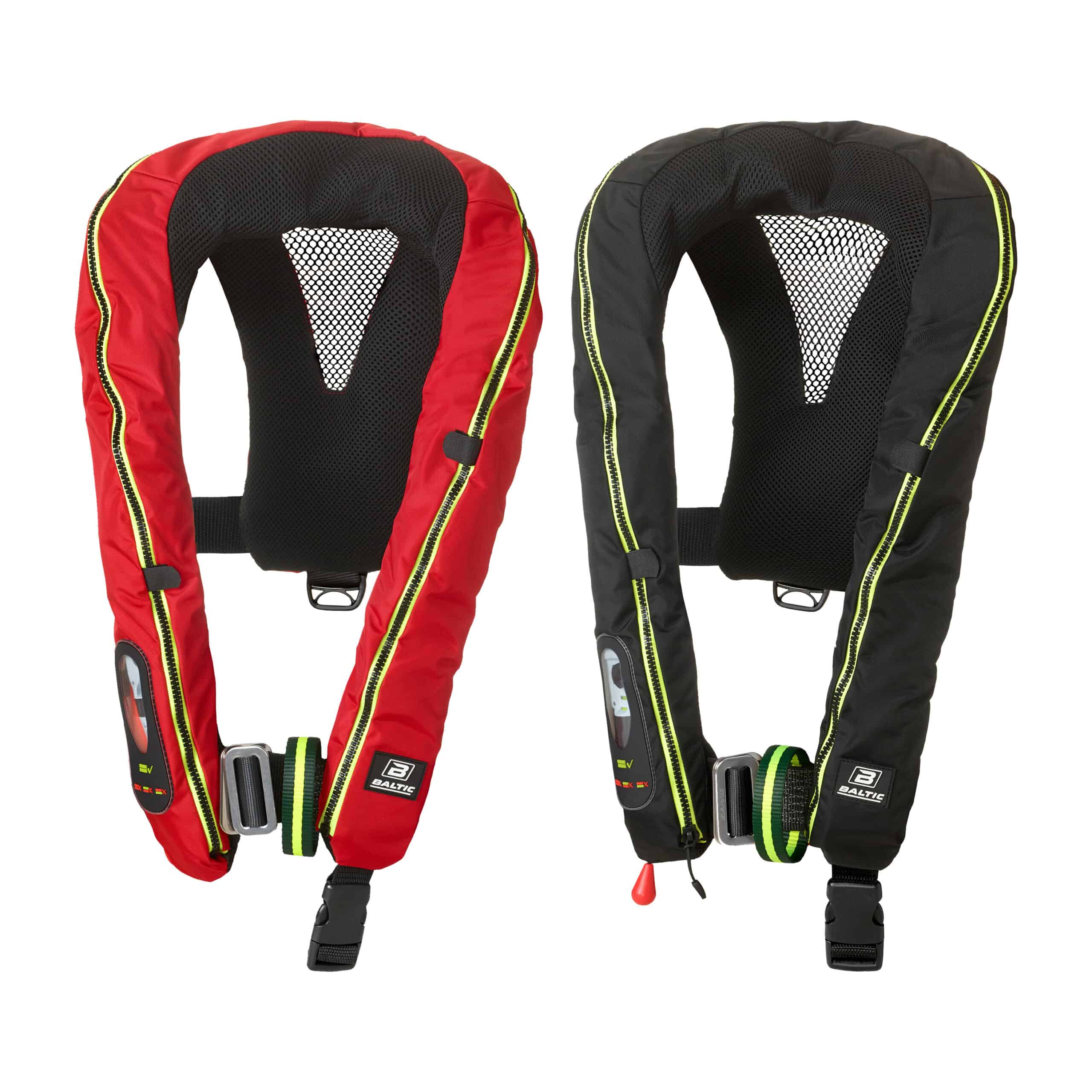 Legend 165 harnas zwart-rood Baltic legend harnas reddingsvest