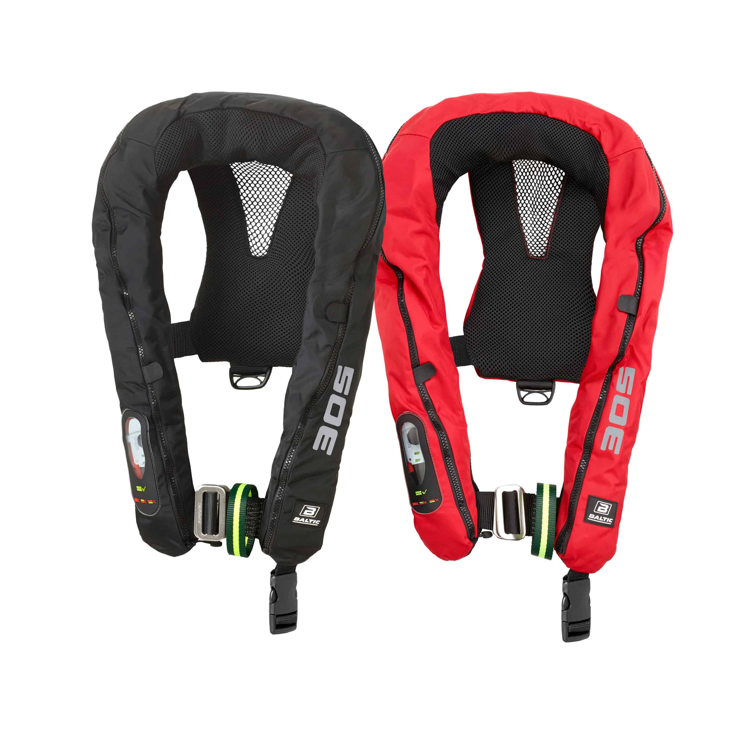 Legend 305 harnas zwart-rood Baltic legend harnas reddingsvest